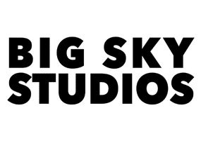 Big Sky Studios logo in black text on a transparent background