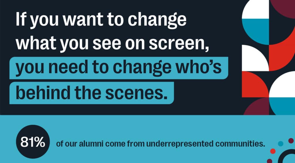 If you want to change what you see on screen, you need to change who;s behind the scenes
