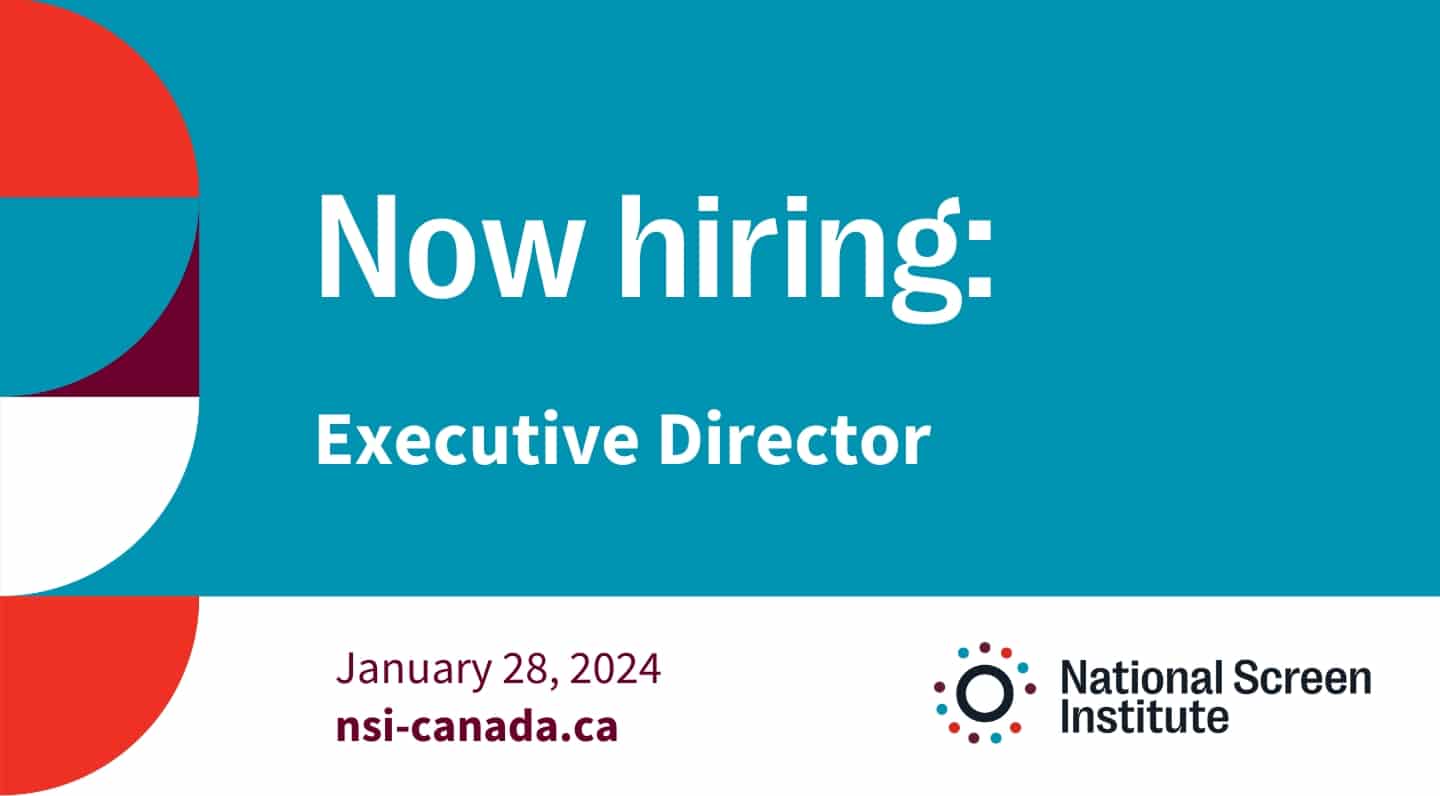 Text and coloured graphics; Now Hiring - Executive Director